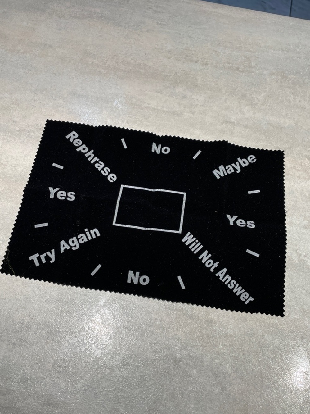 Black velveteen cloth pendulum mat board divination witch witchy altar